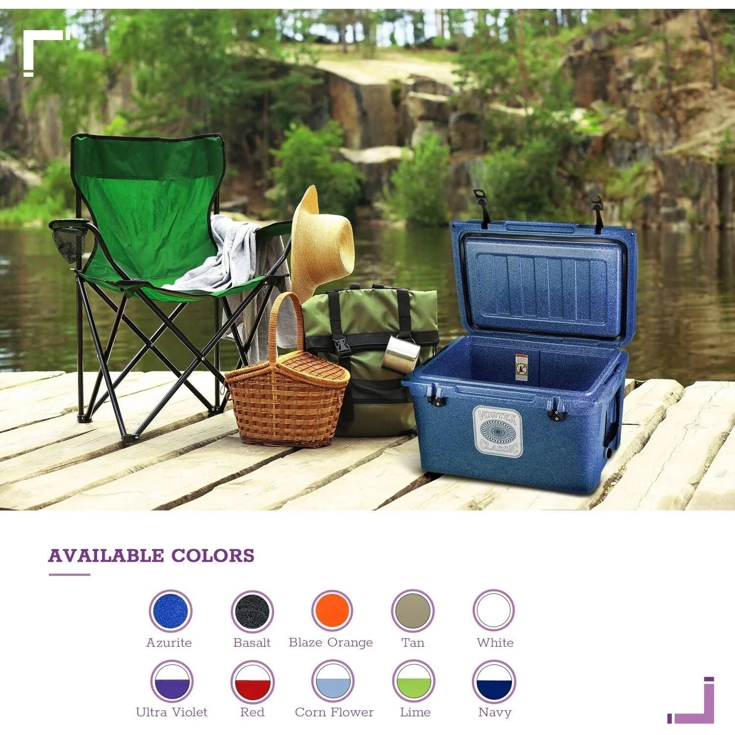 Ultra Violet 45 Qt. Rotational-Molded Cooler A327295