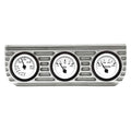 Vintage Finned 3 Gauge Bezel Mount Oil and Water Gauges K320