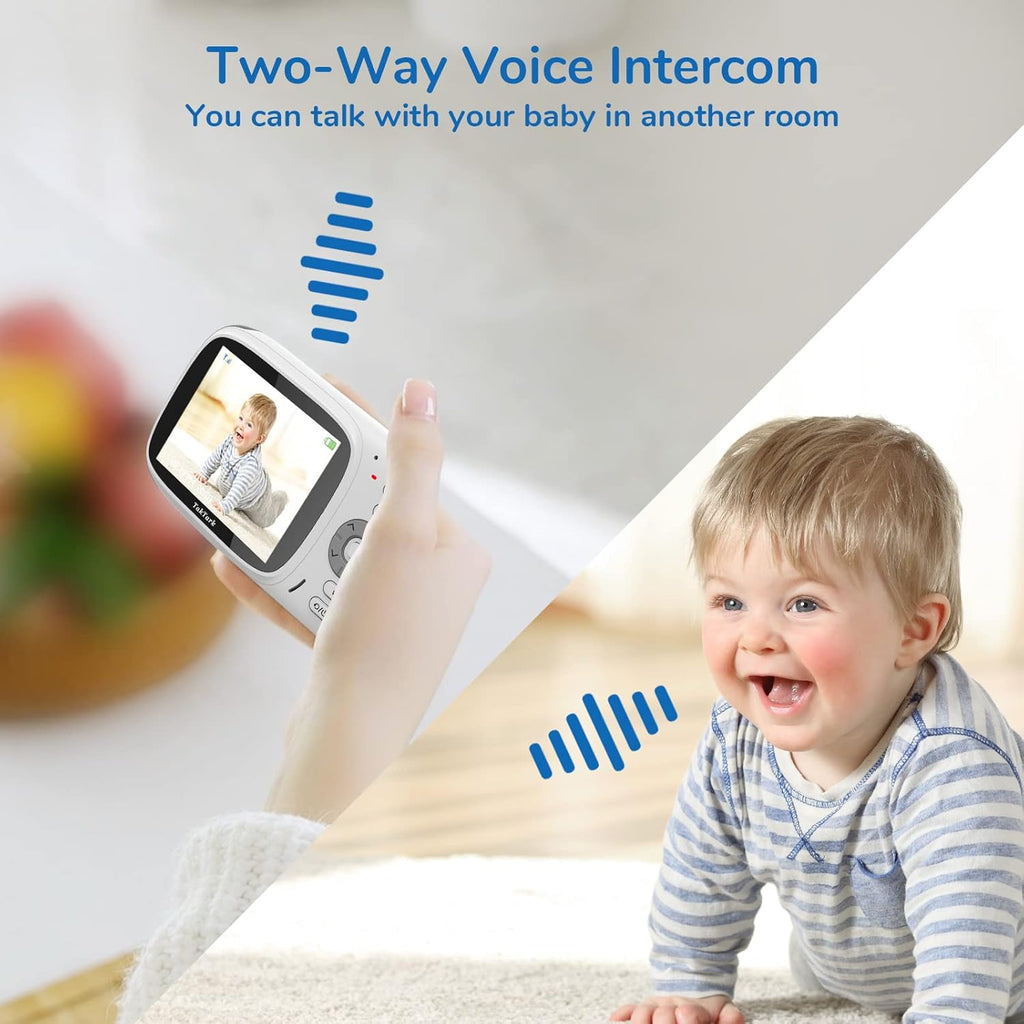 Video Baby Camera Monitor with Night Vision, 2 Way Audio, Pack of 2 J342883