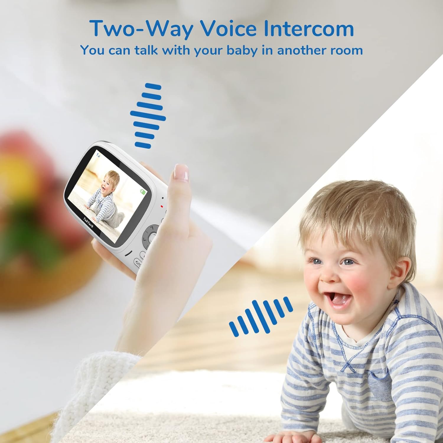 Video Baby Camera Monitor with Night Vision, 2 Way Audio, Pack of 2 J342883