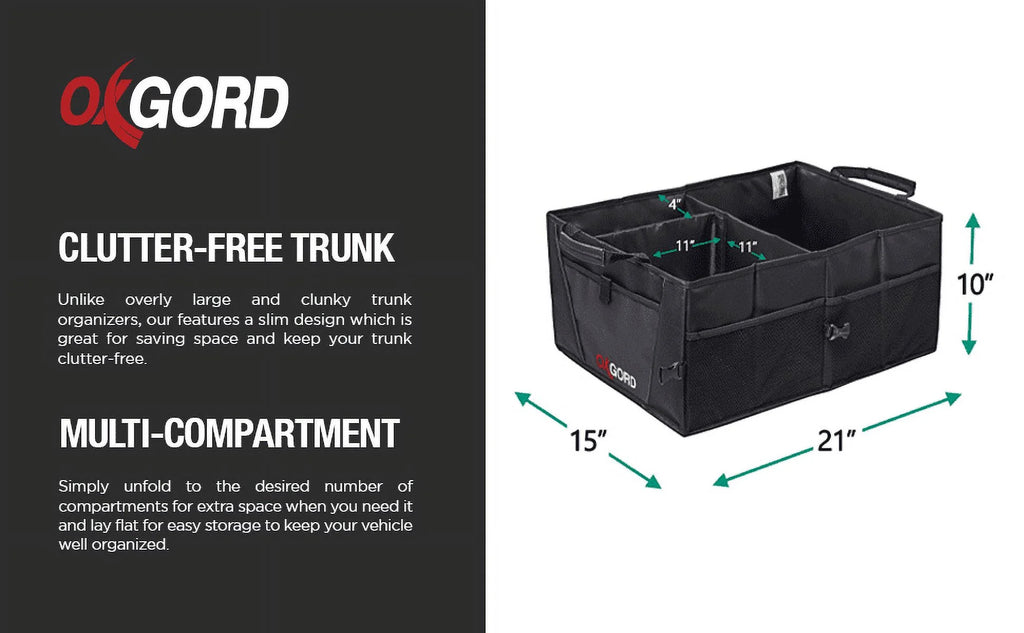 Auto Trunk Storage Organizer Bin with Pockets M471