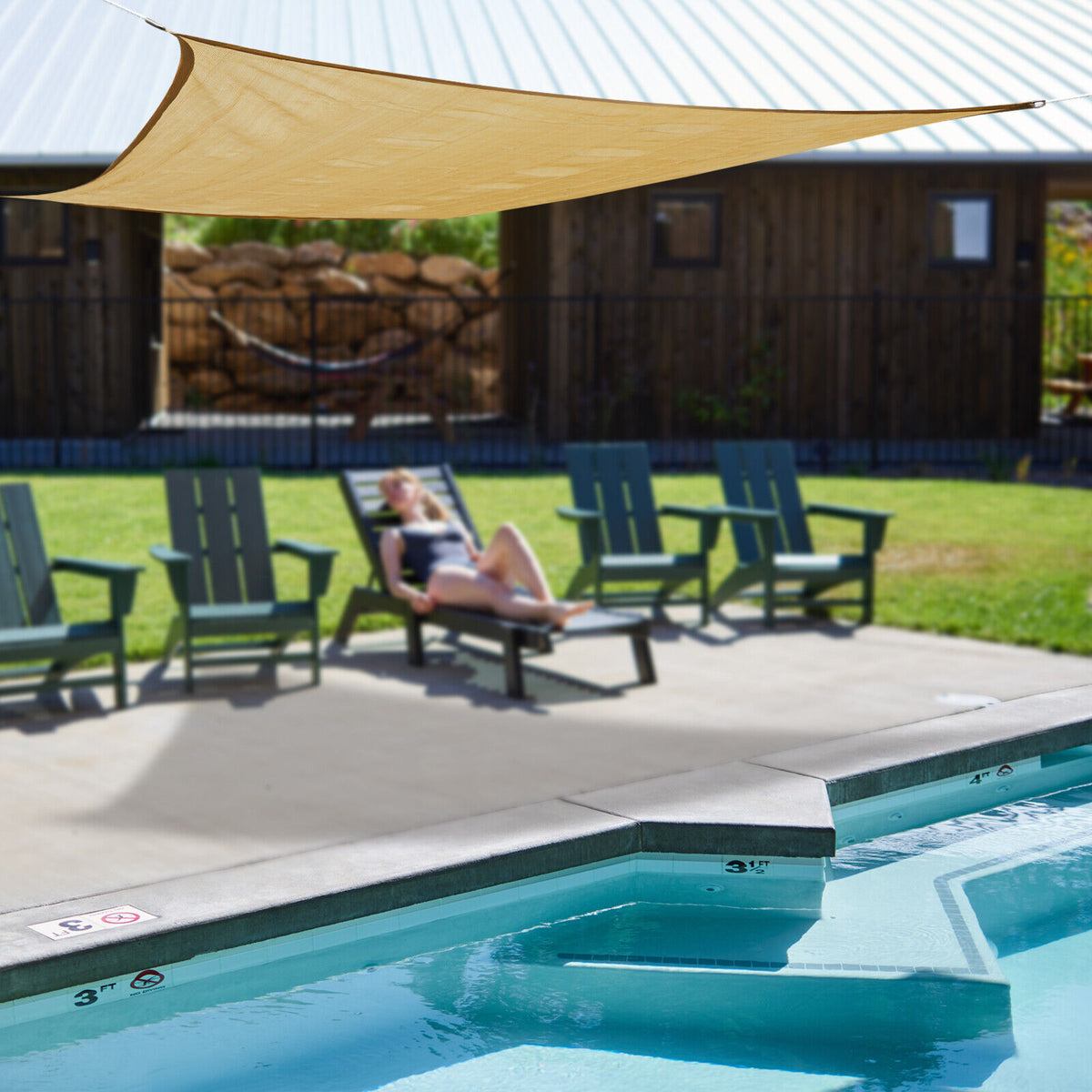 12ft x 16ft Sun Shade Net Mesh Tarp with Grommets I477