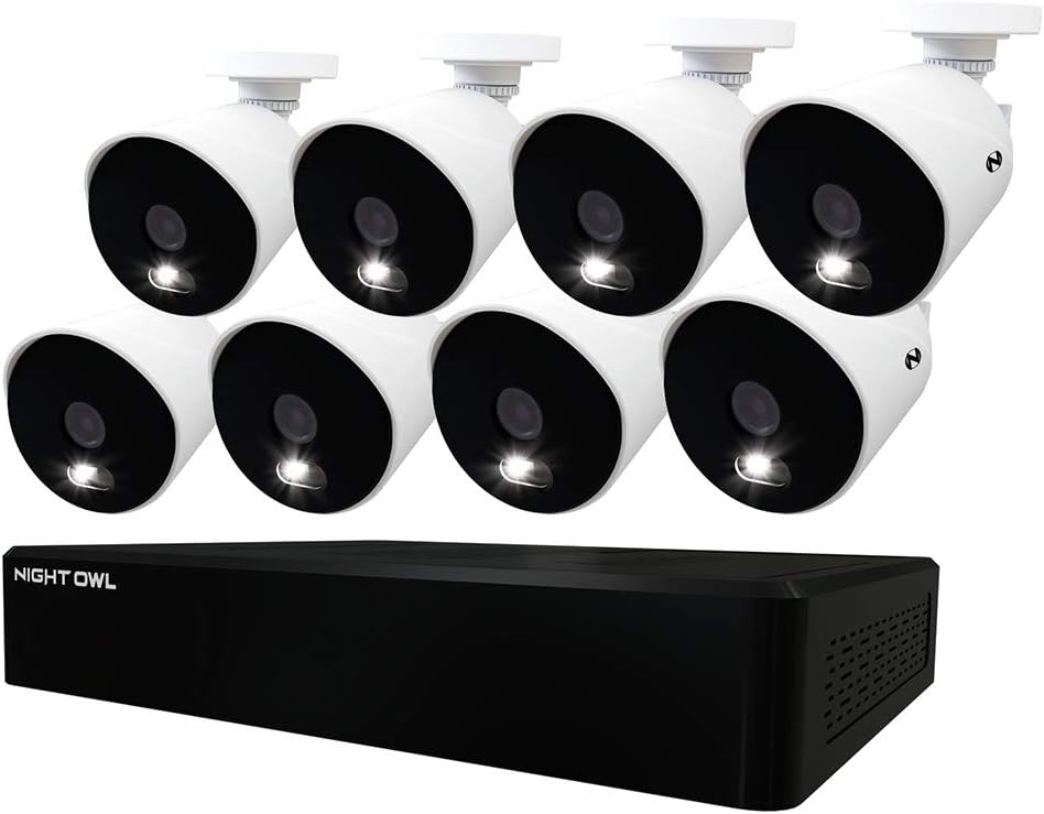 8 Wired 4K Ultra HD Indoor/Outdoor Security Camera System with 2TB Hard Drive I87916