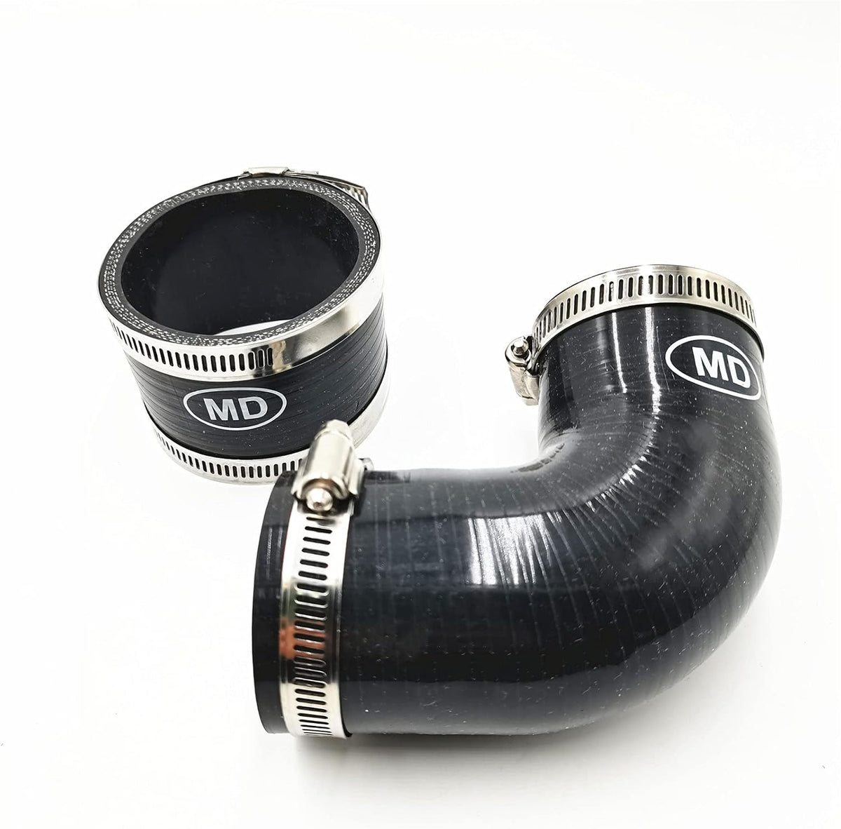 Top Mount Intercooler Hose Kit Black Pack of 2 L386