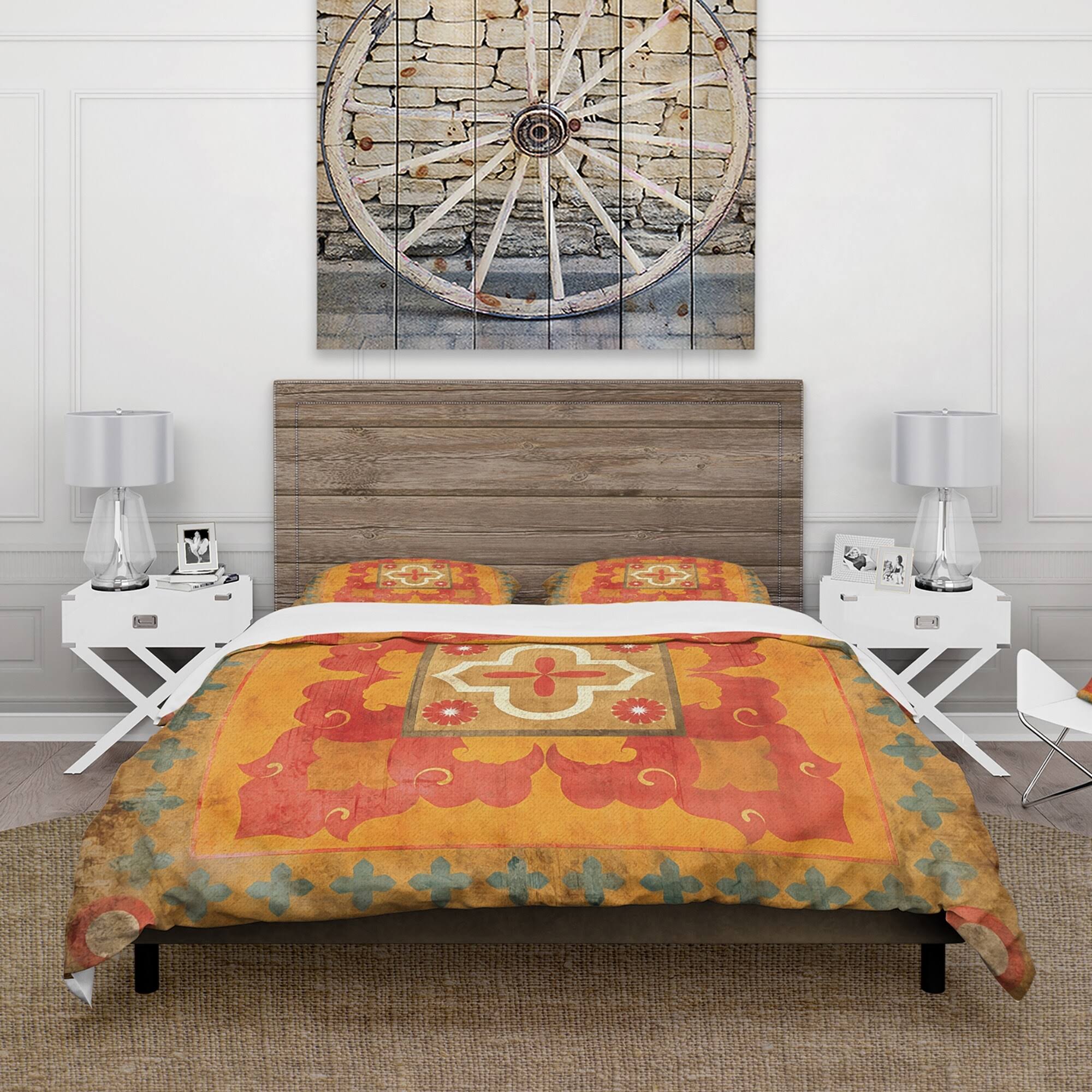 King Cottage Bedding Set - Duvet Cover & Shams G39048