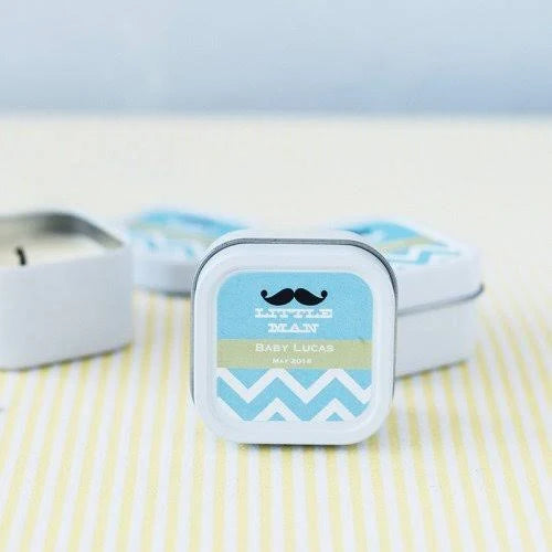 Mini Square Baby Shower Candle Favor D7128