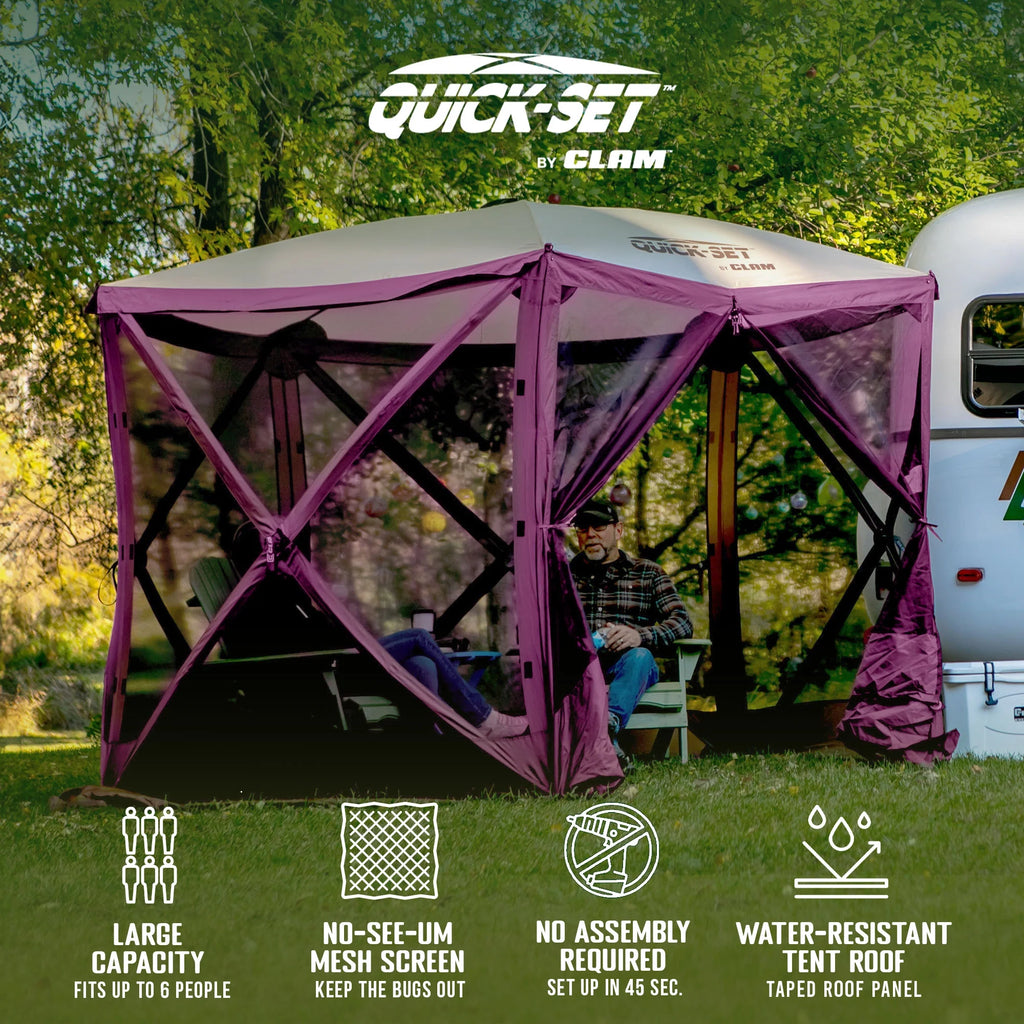 Plum 9x9 Ft Portable Camping Canopy Shelter I970288