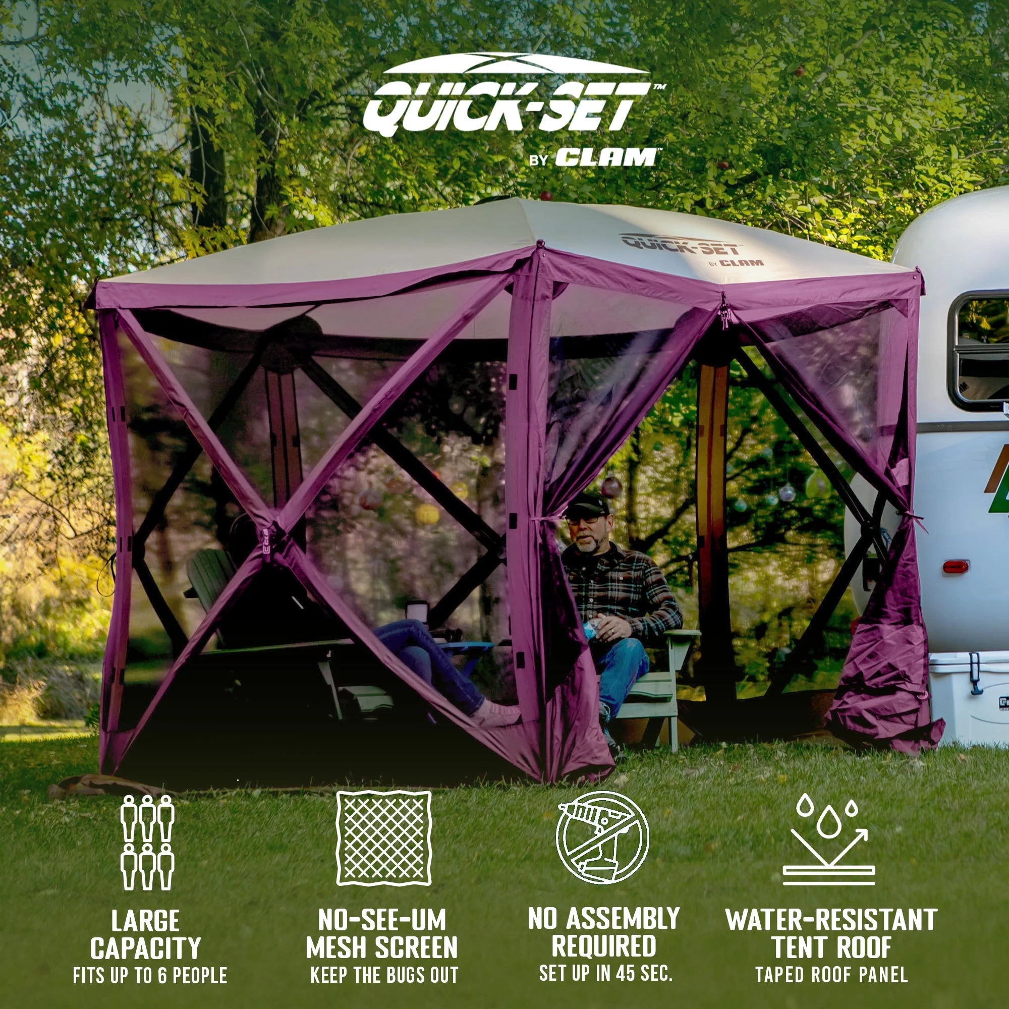Plum 9x9 Ft Portable Camping Canopy Shelter I970288