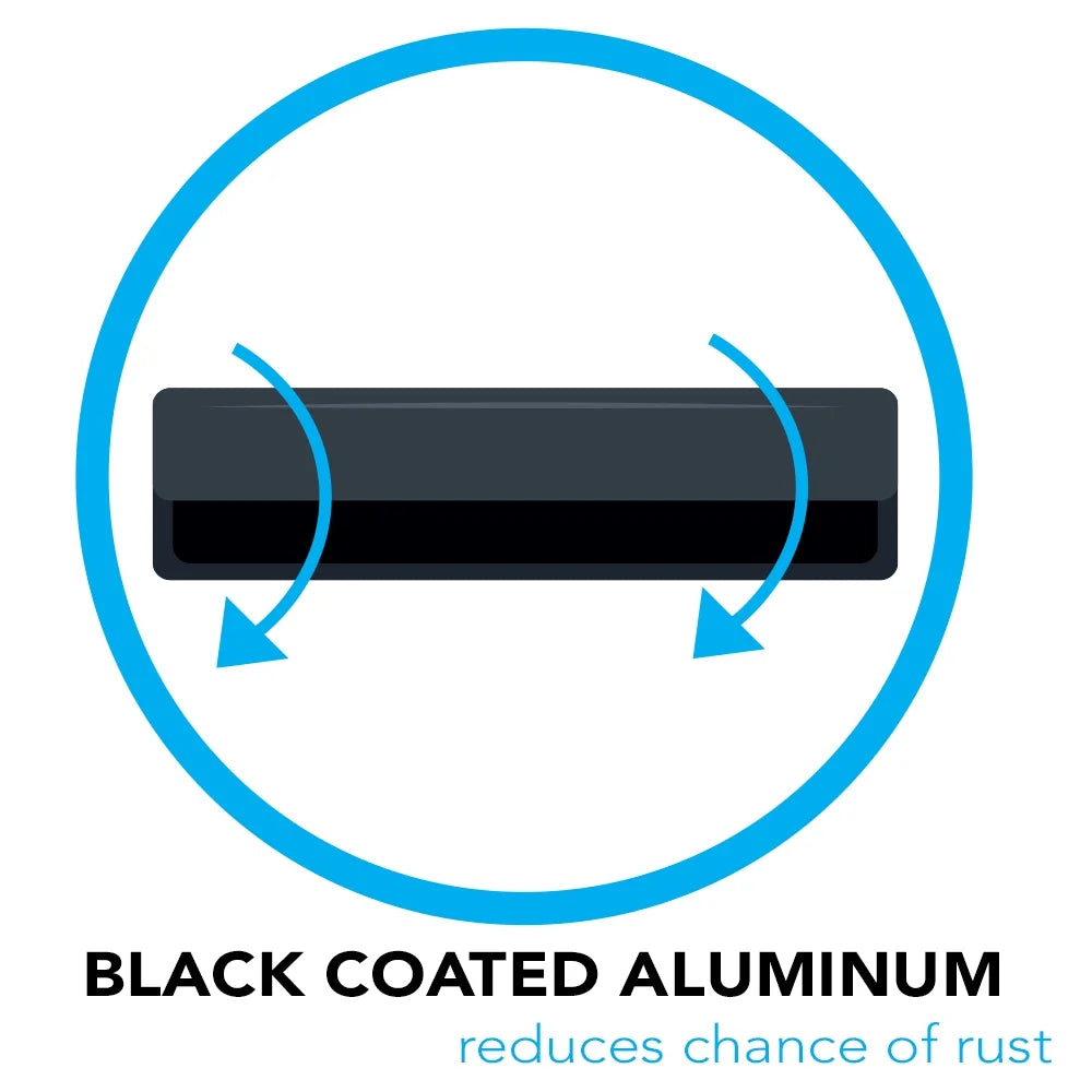 Black Powder Coated Aluminum Tubing Rock Spa Cover Lift S648255