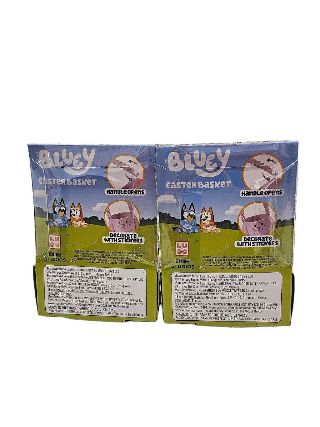 Bluey and Bingo Easter Basket Egg Figures 2 Pack C2357