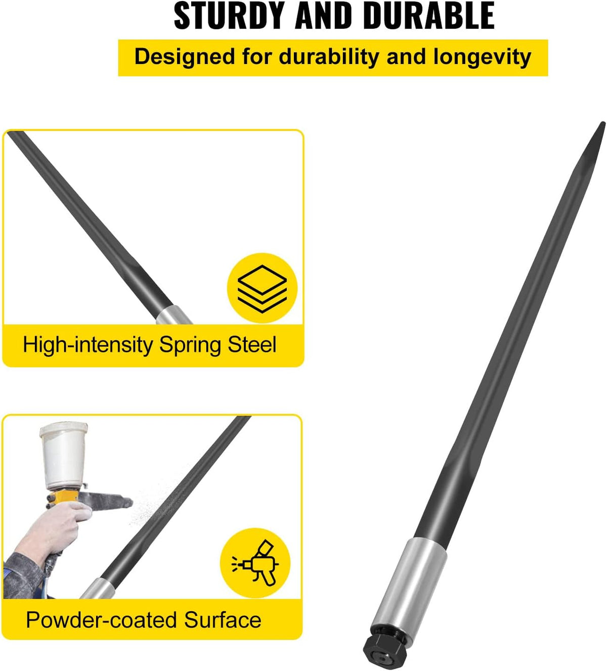 Hay Bale Spear 39 inches 3600 lbs Capacity Z68731