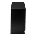 Black 3 Drawer Wood End Side Table N201213