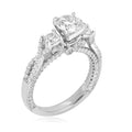 10K White Gold 1.25 Carat Simulated Diamond CZ Ring A29845