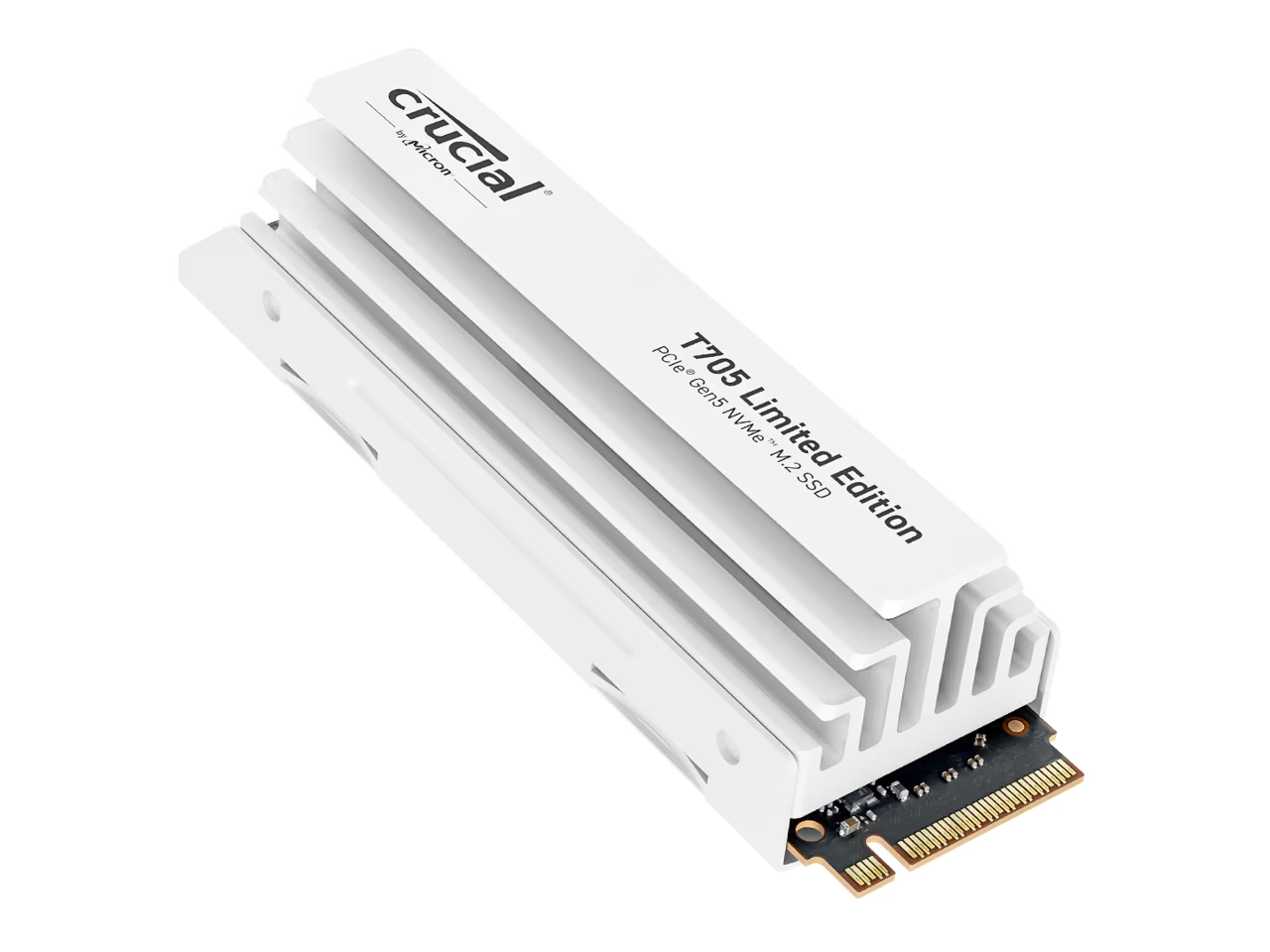 2TB PCIe Gen5 NVMe M.2 SSD with White Heatsink K16032
