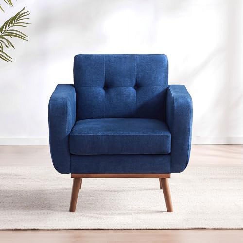 Dark Blue Fabric Accent Arm Chair C606884