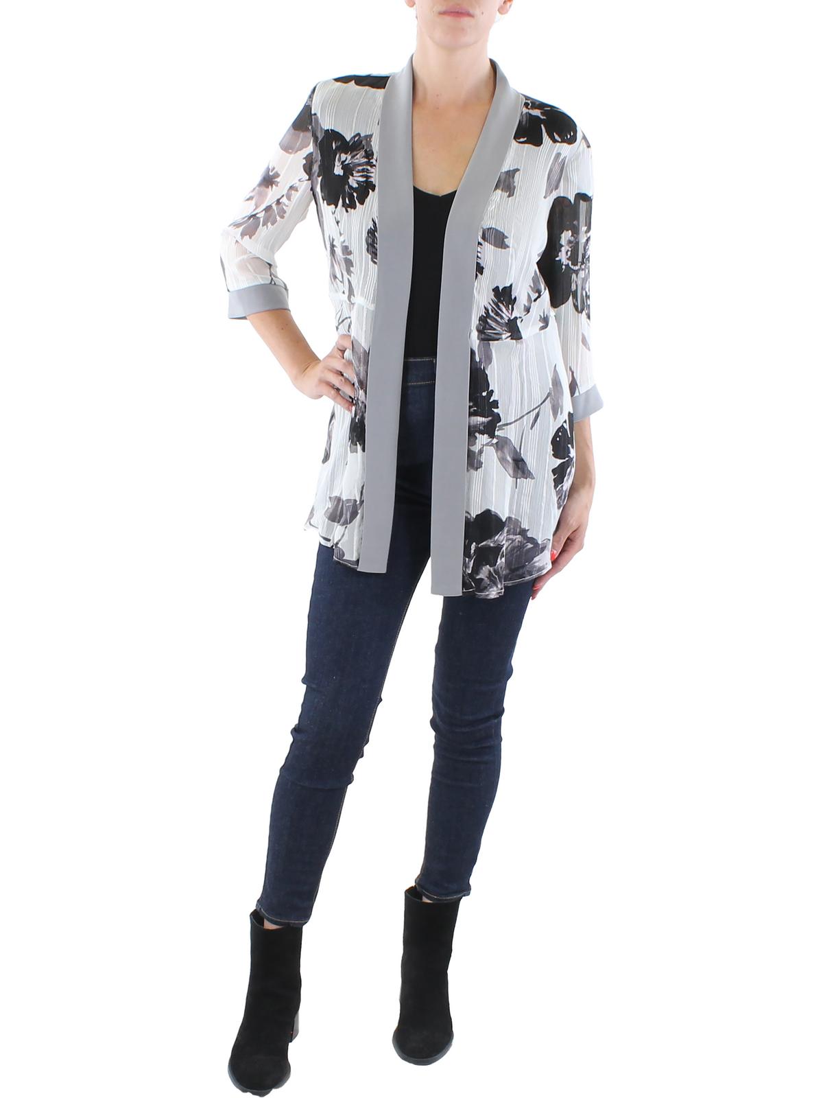 Chiffon Metallic Duster Blazer H211256