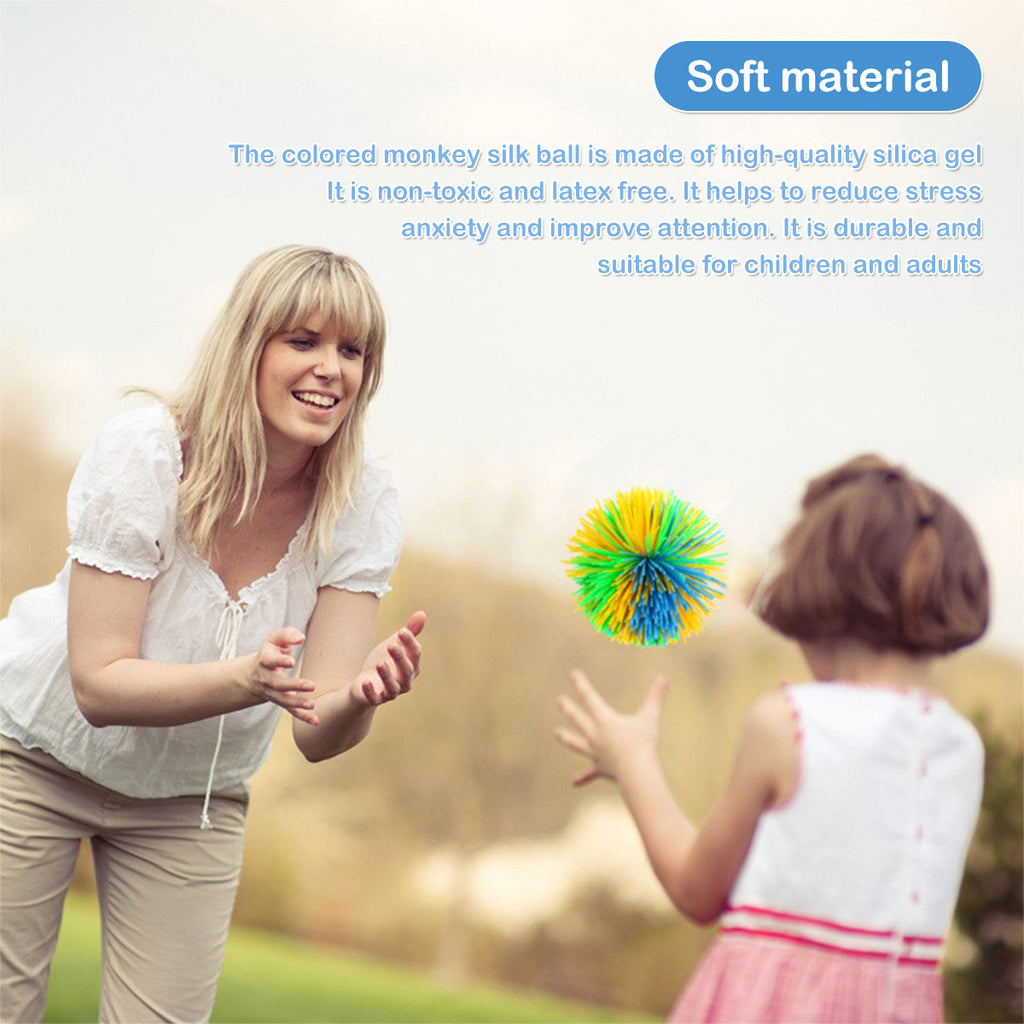12pcs Silicone Sensory Stringy Balls W8050