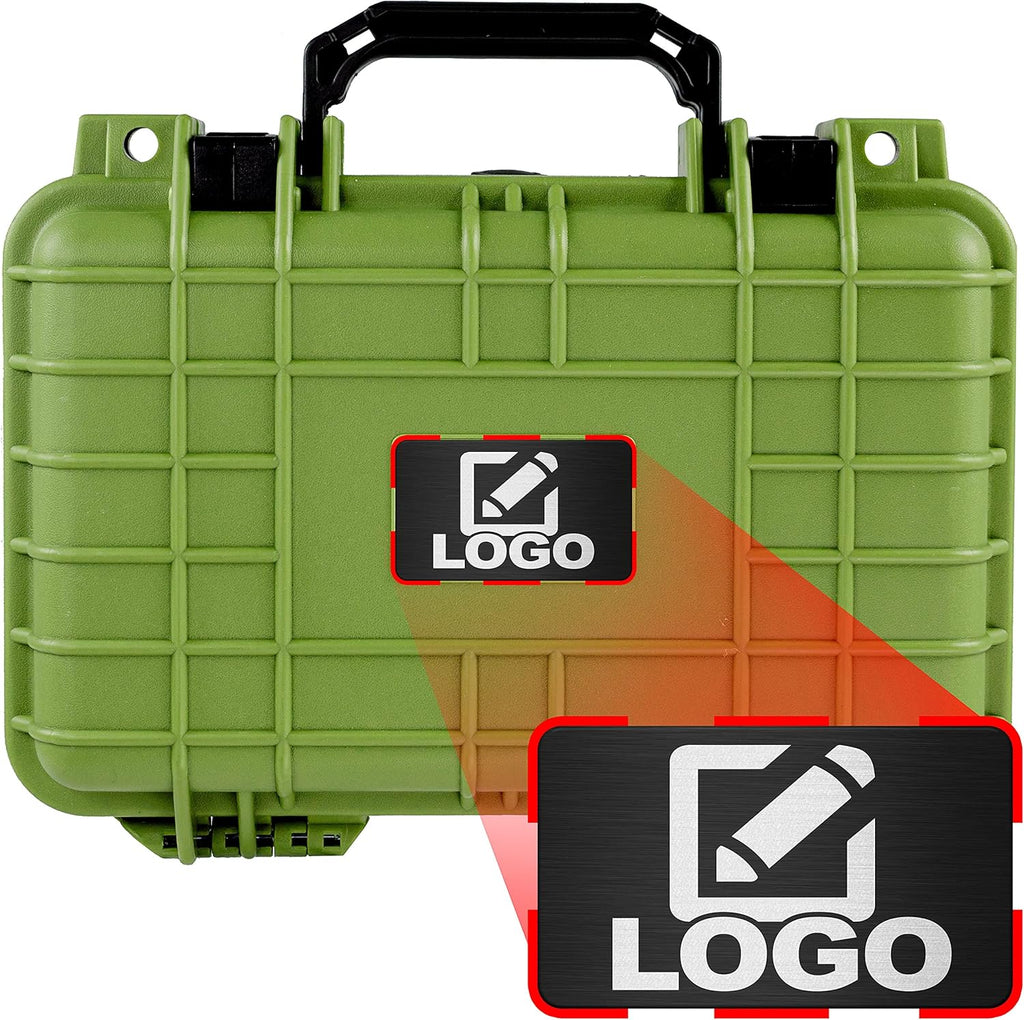 Black Waterproof Hard Case with Foam 11.6 Inch 8.3 Inch 3.8 Inch W237518