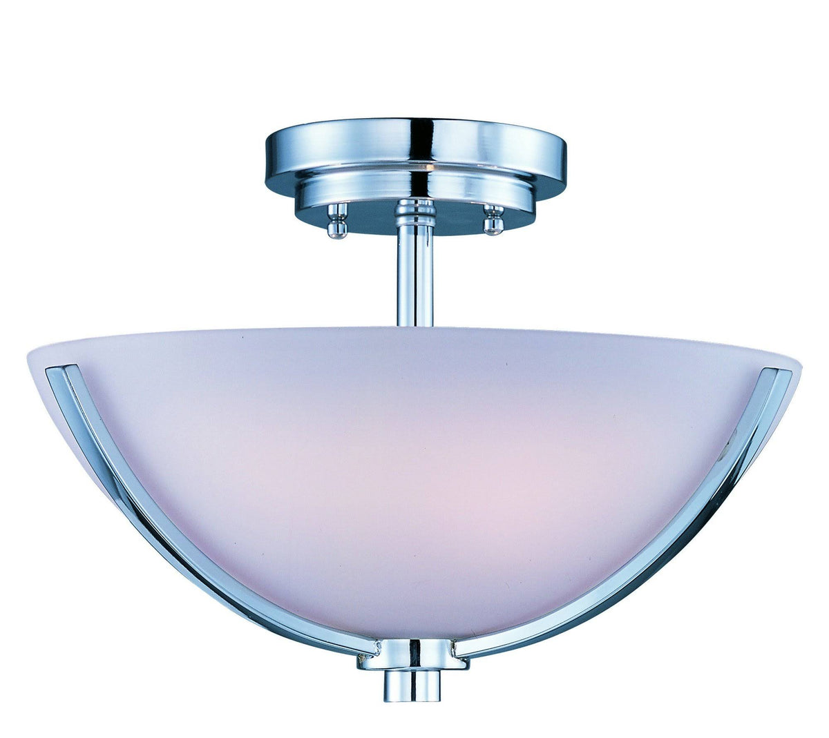 Polished Chrome 3-Light Semi-Flush Mount S227