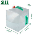 Portable Collapsible Water Container Jug with Spigot 2.6-5.2 Gallon C209221