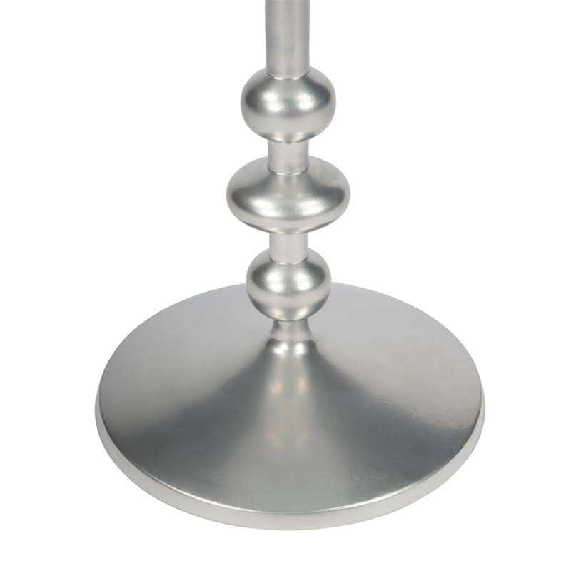 Silver Iron Pedestal End Table N503