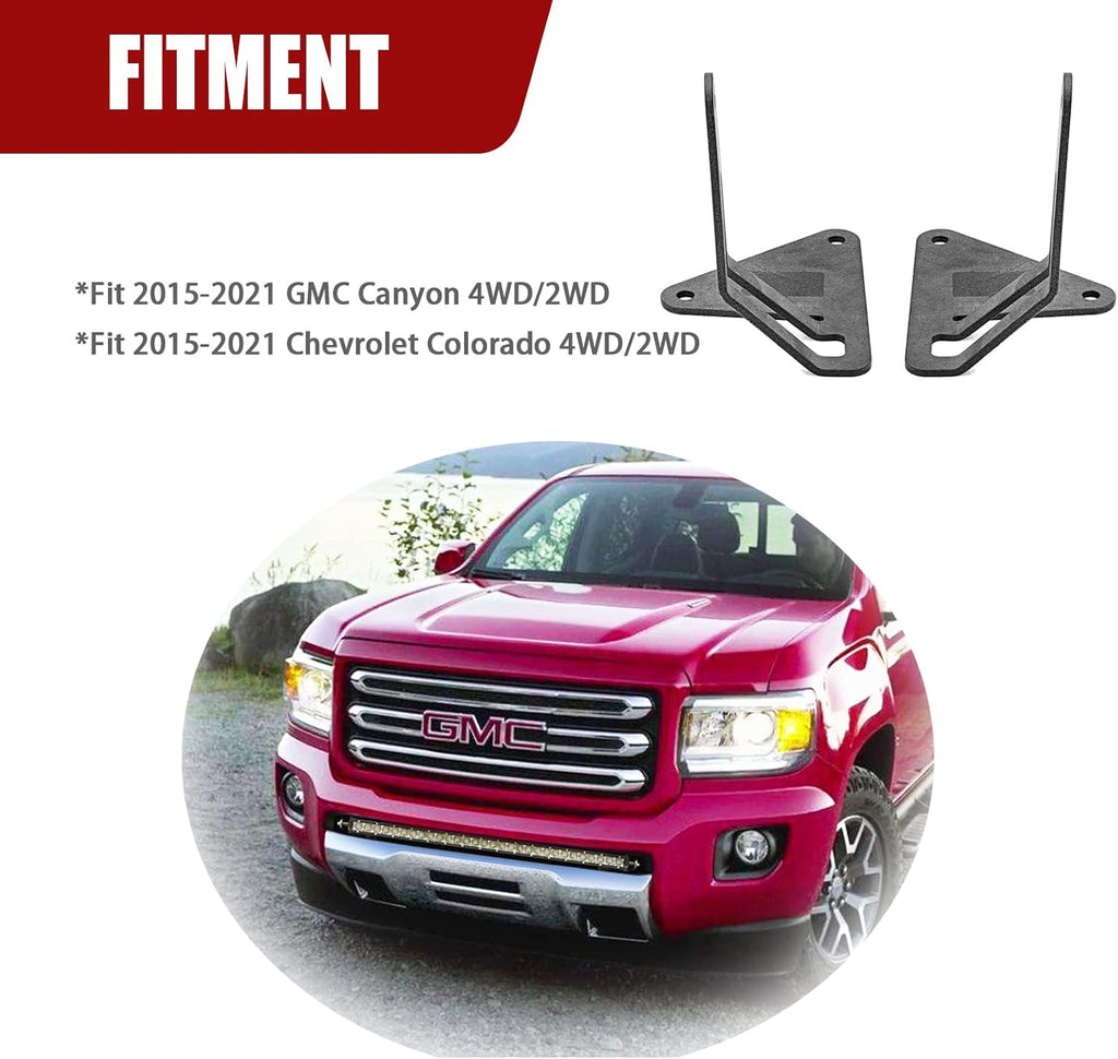 32'' 150W LED Light Bar Hidden Bumper Mount Bracket G648565