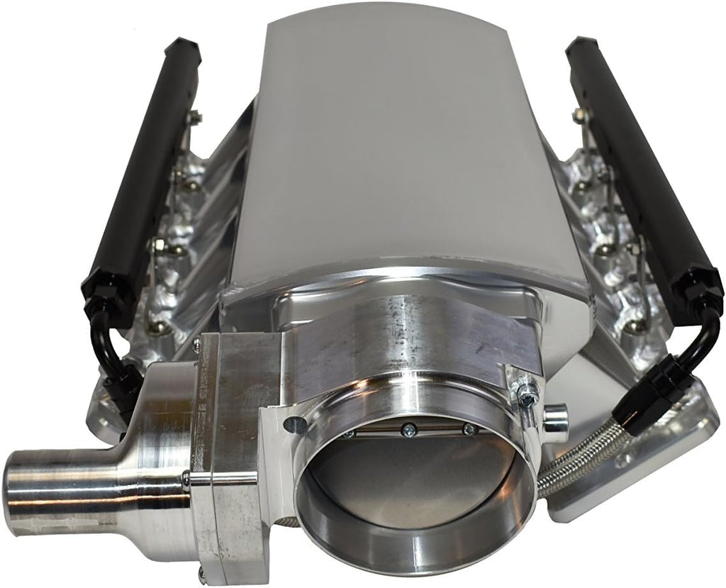 Black Fabricated Intake Manifold Throttle Body 102mm Z4284