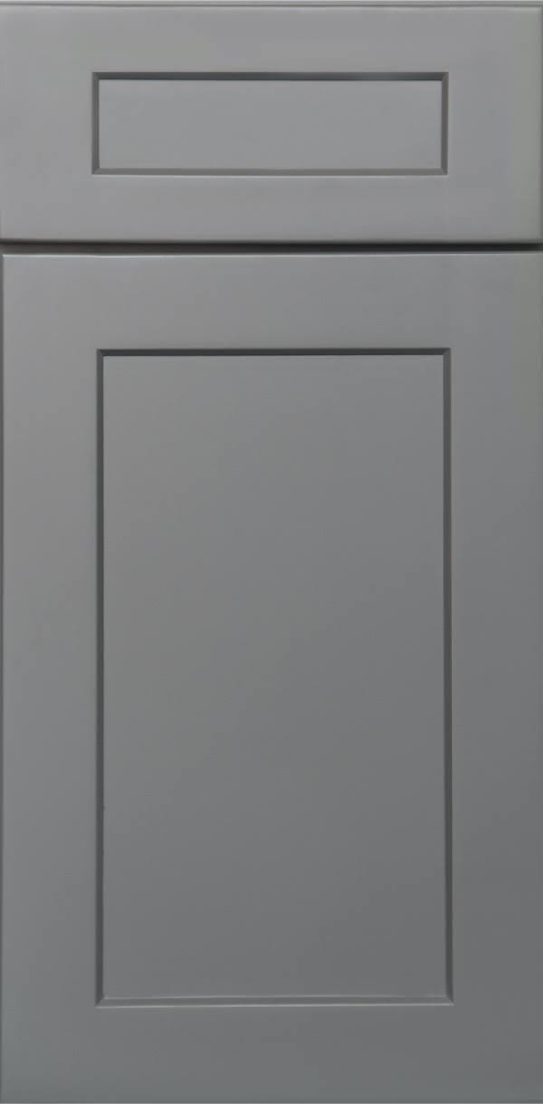 Grey 2 Doors 2 Shelves Wall Cabinet High-Density Fiberboard U111510