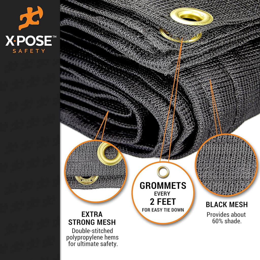 Heavy Duty Mesh Tarp 10’ x 12’ Black Protective Cover S48666