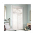White 30.75X60 Faux Wood Cordless Blind J45593