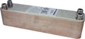 40 Plate Stainless Steel Heat Exchanger with 1/2 inch Male NPT Ports Copper Brazed P7881