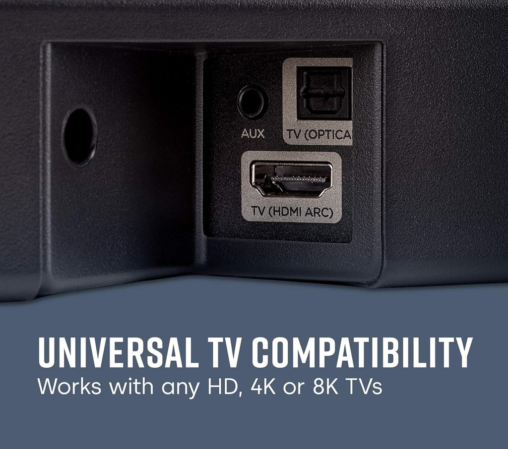 Ultra-Slim TV Sound Bar and Wireless Subwoofer with Built-in Chromecast T587136