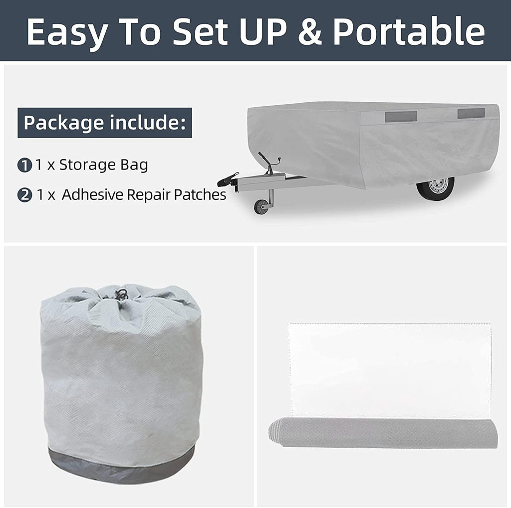 6 Layers Pop Up Folding Camper Cover J559179