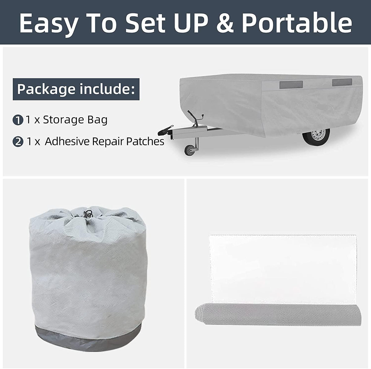 6 Layers Pop Up Folding Camper Cover J559179