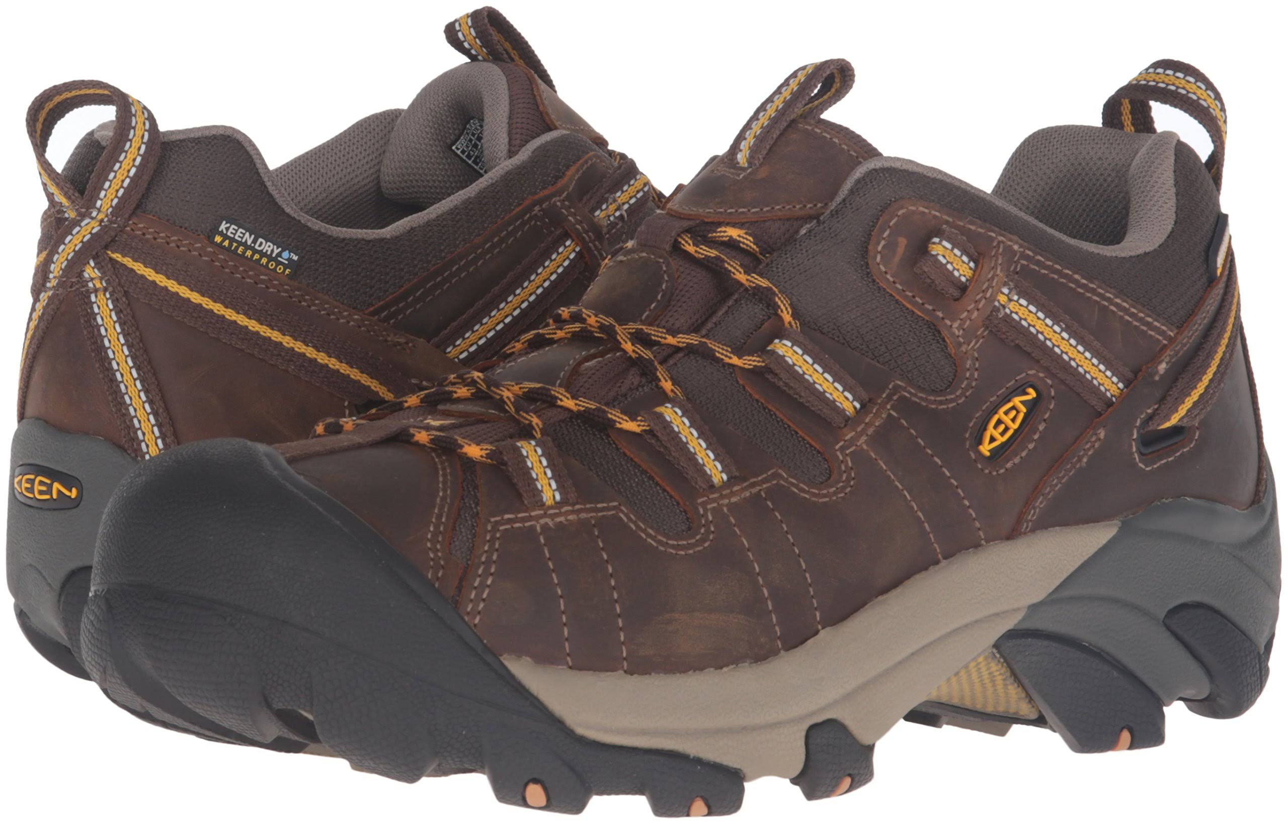 Waterproof Wide Cascade Brown/Golden Yellow Hiking Shoes E92402