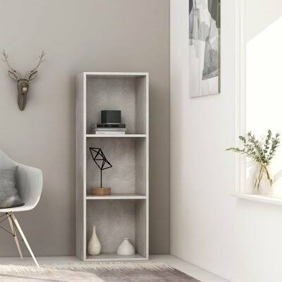 Concrete Gray Standard Bookcase L2378