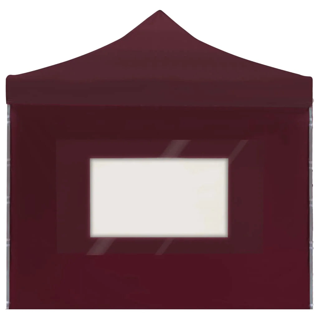 Wine Red Aluminum Folding Party Tent with Walls Y693