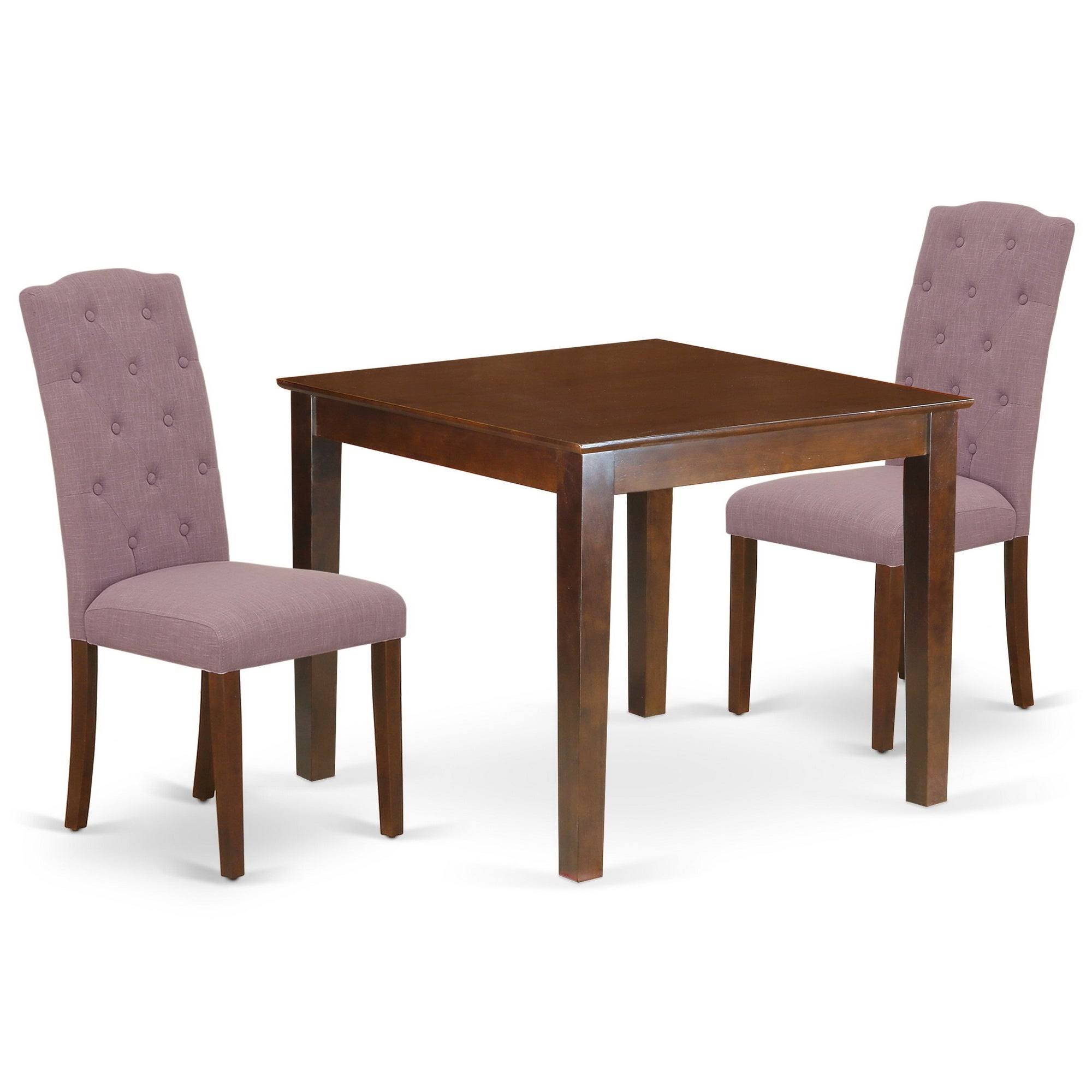 5pc Dining Set with Round Dinette Table and Four Parson Chairs C13108