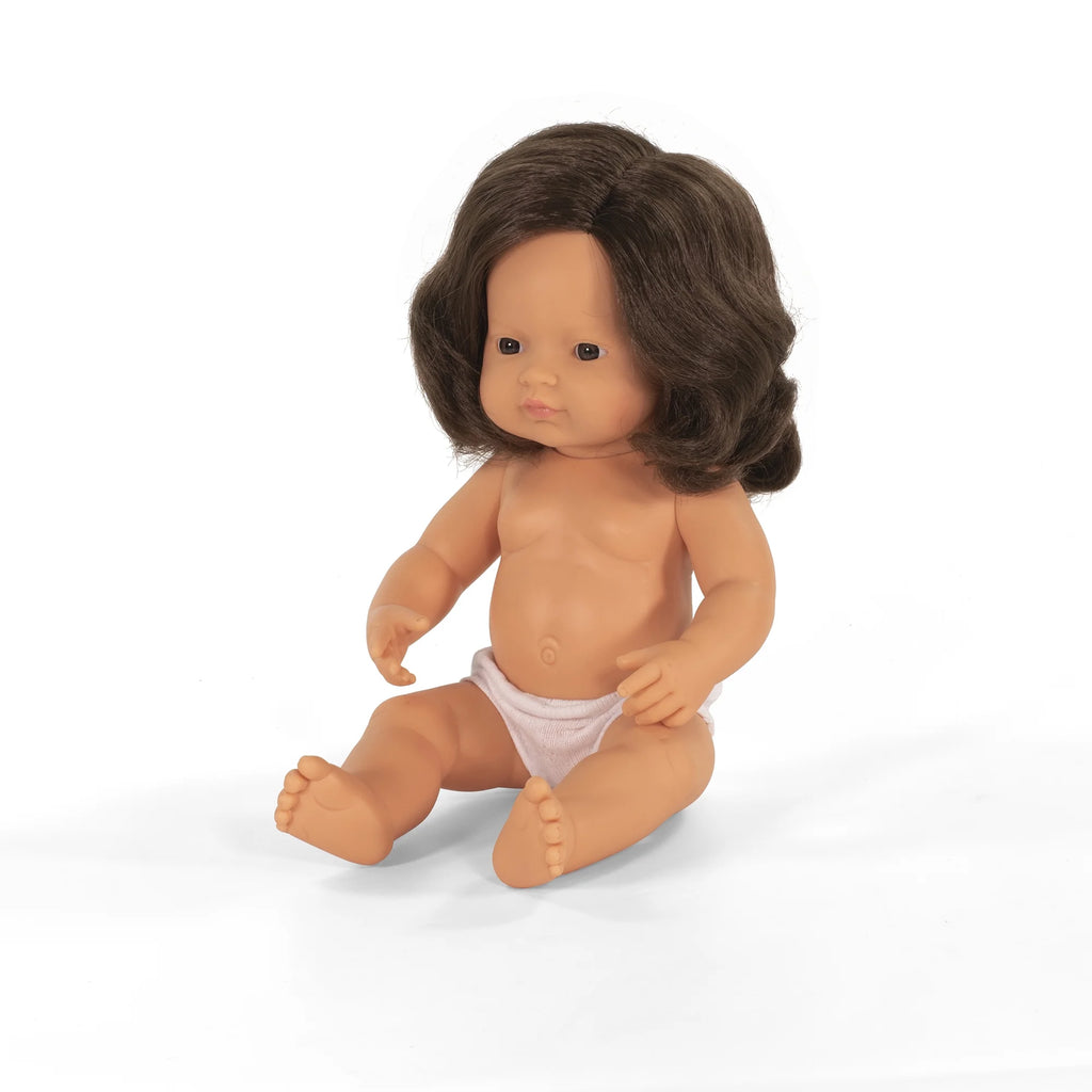 Caucasian Brunette Girl Baby Doll U6492