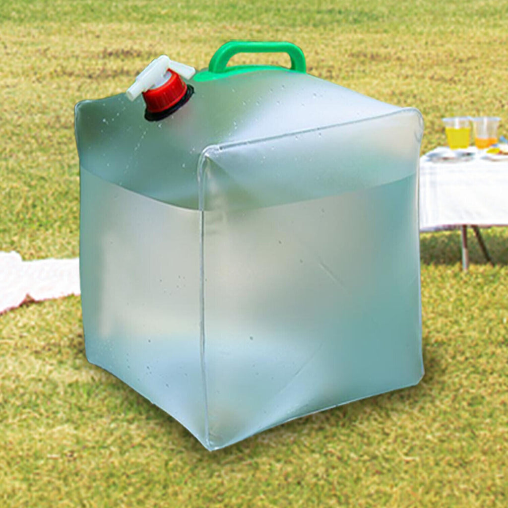 Portable Collapsible Water Container Jug with Spigot 2.6-5.2 Gallon C209221