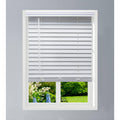 White 68.5 W x 60 H Faux Wood Blinds T1219