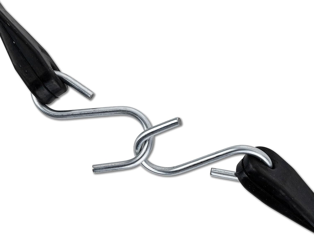 50 Pack 41" EPDM Rubber Tarp Straps with Crimped Hooks E311
