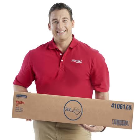 White 29 4/5 x 16 3/5 Wipers, 300/Carton S406
