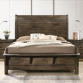Grey-Brown Sleigh Bed Queen L39995