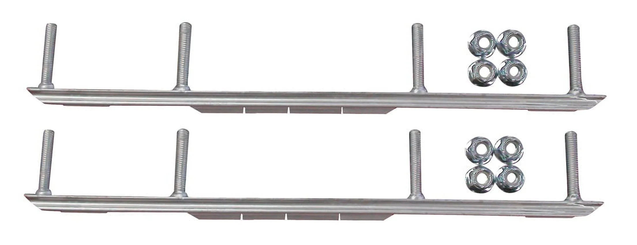 Yellow Razor Snowmobile Skis with 4.5" Shaper Bars Complete Kit Z6275