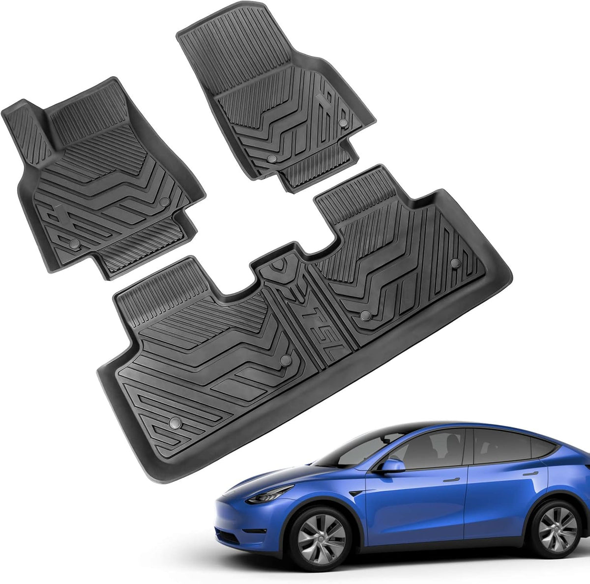 3 PCS Trunk Mat Cargo Liners for Tesla Model Y 5-Seater U987852