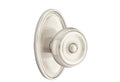 Satin Nickel Privacy Set with Oval Rosette and Knob M72826