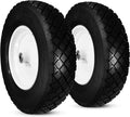Flat-Free 4.80/4.00-8 Wheelbarrow Cart Wheels with Grease Fitting A16234