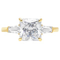 18K Yellow Gold Three-Stone Diamond Engagement Ring V719