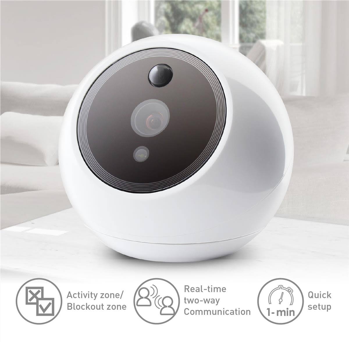 White Biometric Auto Tracking Security Camera W3862